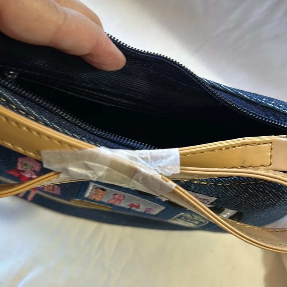 Embroidery Denim Novelty Bag  NWT
